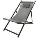 Chaise chilienne textilène gris anthracite