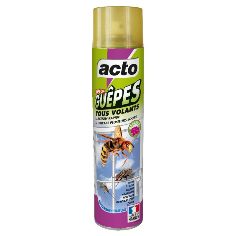 Aérosol Spécial Guêpes Volants 400ml - Répulsif Longue Durée Mouches & Moustique