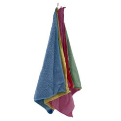 Lot de 5 chiffons microfibre 35 x 35 cm – nettoyage rapide et sans rayures