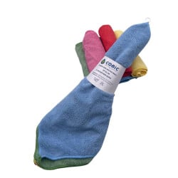 Lot de 5 chiffons microfibre 35 x 35 cm – nettoyage rapide et sans rayures