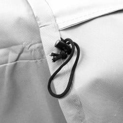 Housse de protection enduit PVC pour barbecue L120x70x70 cm