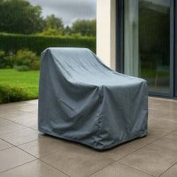 Housse de protection 600D enduit PVC pour chaise et fauteuil de jardin L68xl68xH