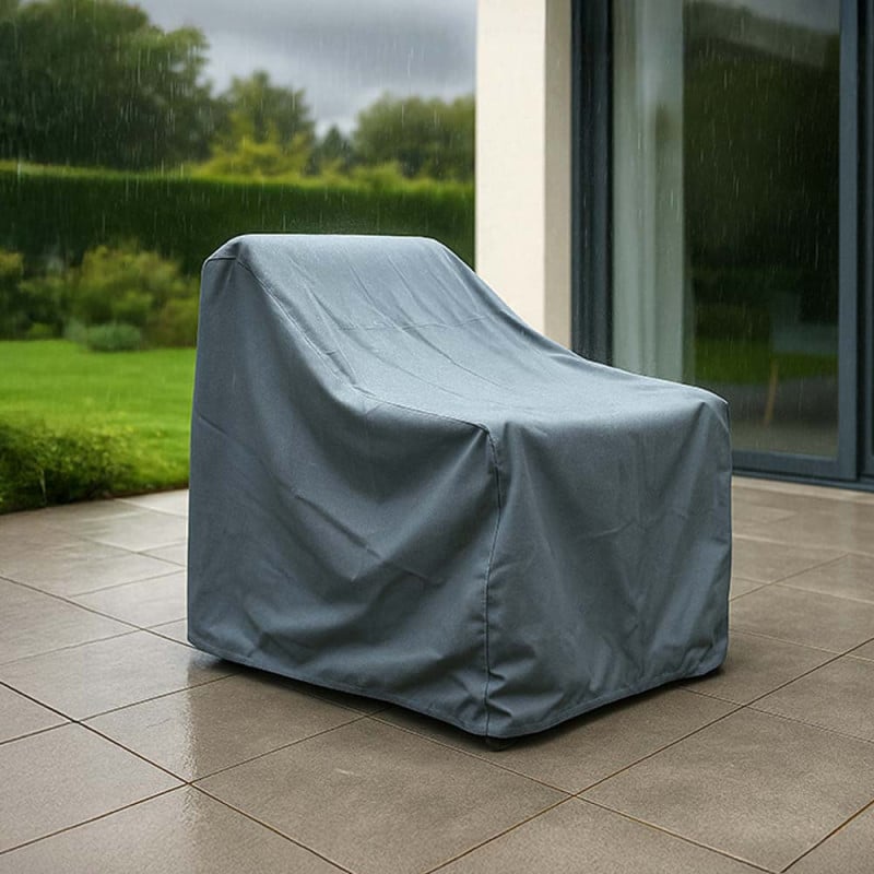Housse de protection 600D enduit PVC pour chaise et fauteuil de jardin L68xl68xH