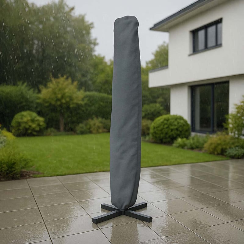 Housse de protection enduite PVC pour parasol déporté Ø45 x H190 cm