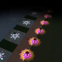 Lampe solaire LED Mandala décorative 2-en-1