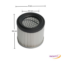 Kit filtre HEPA pour aspirateur à cendres 4L