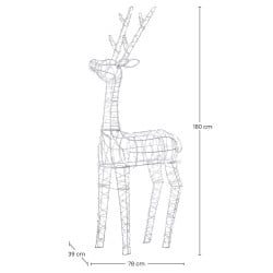 Renne lumineux solaire 180 cm - IP44