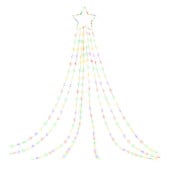 Étoile filante électrique cascade 3 m - multicolore - IP44