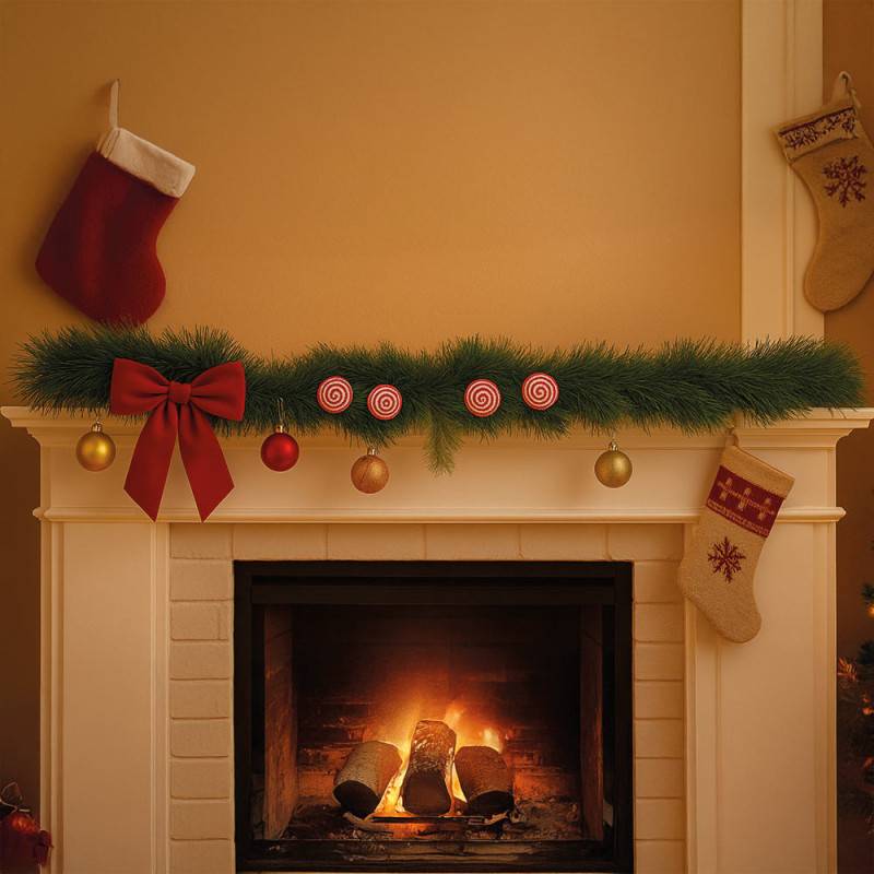 Guirlande de Noël en sapin artificiel personnalisable 500 cm