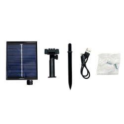 Panneau solaire USB avec télécommande 1200 mAh pour guirlande LED jusqu'à 1000 L