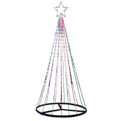Sapin lumineux LED multicolore avec télécommande