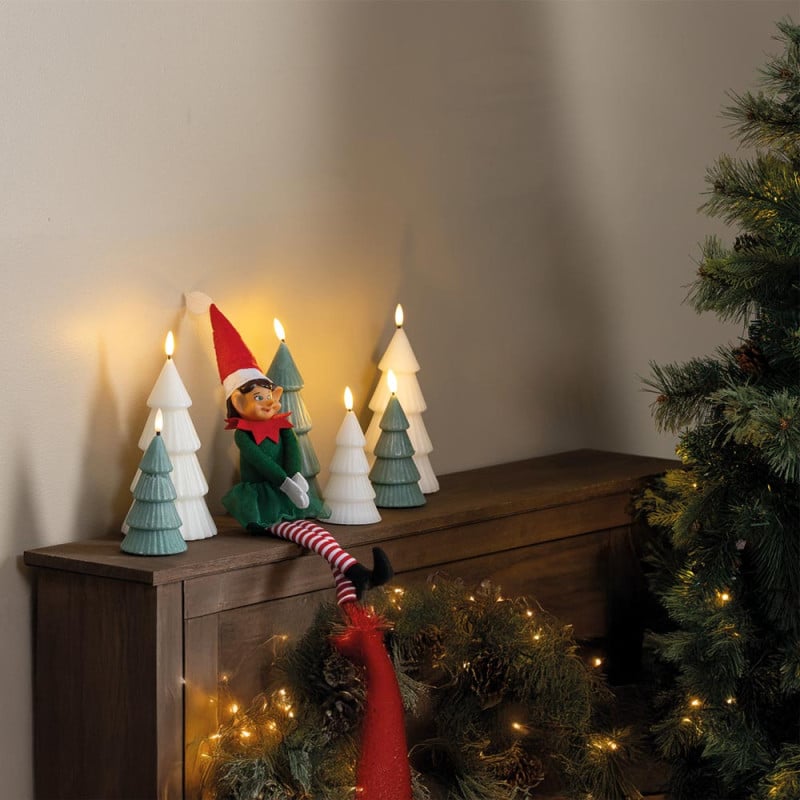 Lutins farceurs fille et garçon - Décoration ludique de Noël 40 cm Lutins farceurs fille et garçon - Décoration ludique de Noël 40 cm