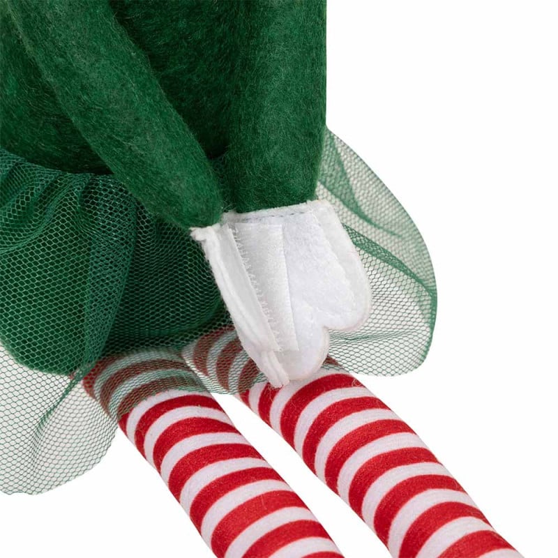 Lutins farceurs fille et garçon - Décoration ludique de Noël 40 cm Lutins farceurs fille et garçon - Décoration ludique de Noël 40 cm