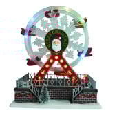 Village de Noël grande roue animé et lumineux à piles