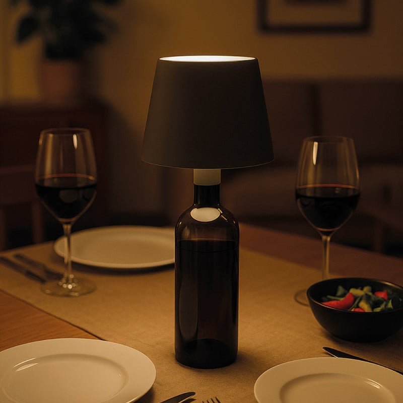 Lampe de bouteille LED 2-en-1 rechargeable