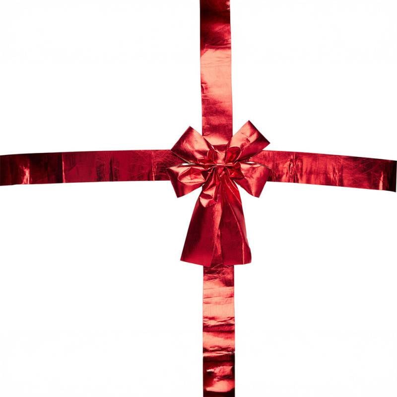 Noeud rouge de Noël pour porte intérieur ou extérieur