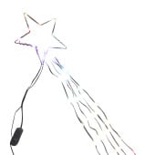 Étoile filante lumineuse 85 LED multicolore avec télécommande