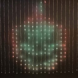 Rideau lumineux animé 200 x 200 cm avec télécommande et application mobile