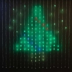 Rideau lumineux animé 200 x 200 cm avec télécommande et application mobile