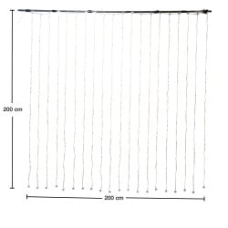 Rideau lumineux animé 200 x 200 cm avec télécommande et application mobile