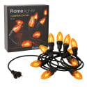 Guirlande lumineuse électrique 10 ampoules effet flamme IP44