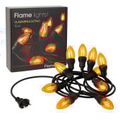 Guirlande lumineuse électrique 10 ampoules effet flamme IP44