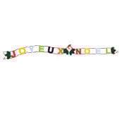 Guirlande bannière Joyeux Noël en feutrine 160 cm