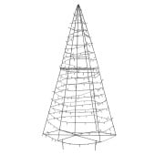 Sapin de Noël extérieur LED solaire multicolore