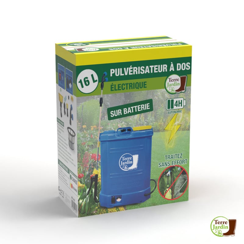 Pulvérisateur électrique reconditionné 16 litres 4,5 bars - batterie 12V 8AH aut