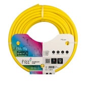 Tuyau d'arrosage tricoté antivrille jaune - souple et résistant