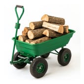 Chariot de jardin 4 roues - 52 litres capacité 120 kg