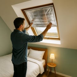 Kit isolation thermique pour fenêtre de toit 160×100 cm - triple couche