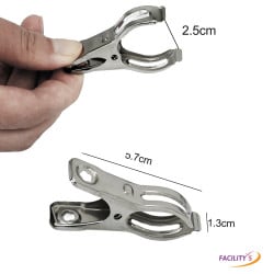 Lot 30 pinces à linge inox compactes et résistantes