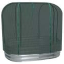 Carré potager en acier galvanisé surélevé avec filet de protection 120 x 60 x 110 cm