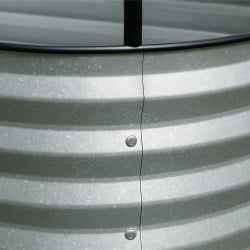 Carré potager en acier galvanisé surélevé avec filet de protection 120 x 60 x 11