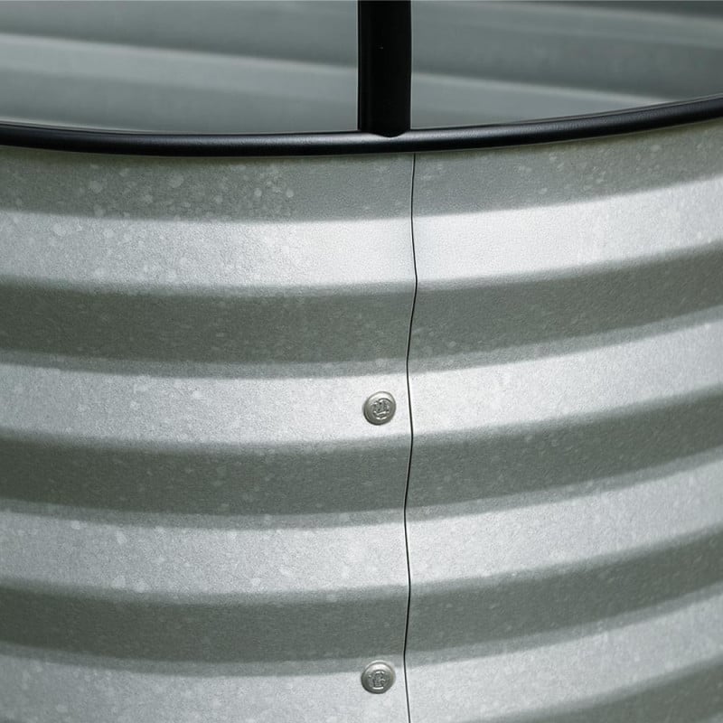 Carré potager en acier galvanisé surélevé avec filet de protection 120 x 60 x 11