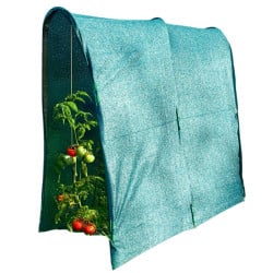 Serre à tomate avec protection contre le soleil et les fortes chaleur