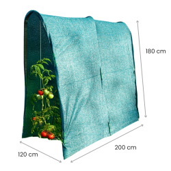 Serre à tomate avec protection solaire - dimensions