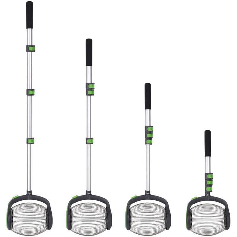 Ramasse Noix, châtaignes et marrons avec manche télescopique et ouverture latéra