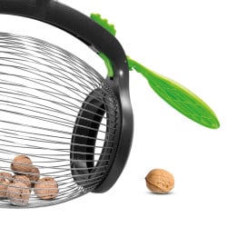 Ramasse Noix, châtaignes et marrons avec manche télescopique et ouverture latéra