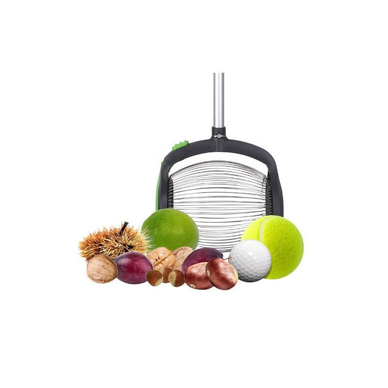 Ramasse Noix, châtaignes et marrons avec manche télescopique et ouverture latéra