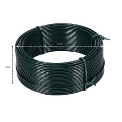 Bobine de fil de fer multifonction 50 m pour jardin et bricolage