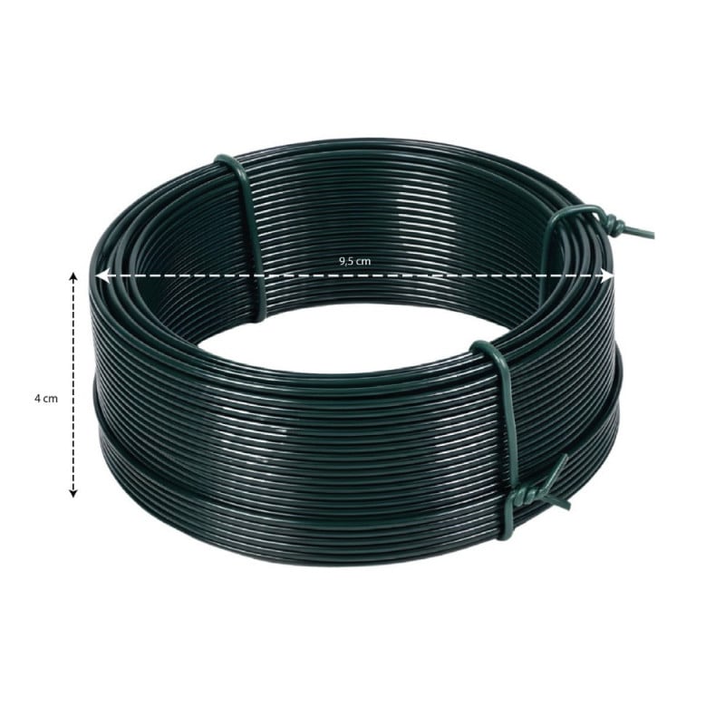 Bobine de fil de fer multifonction 50 m pour jardin et bricolage
