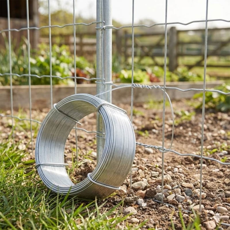 Bobine de fil de fer multifonction 50 m pour jardin et bricolage