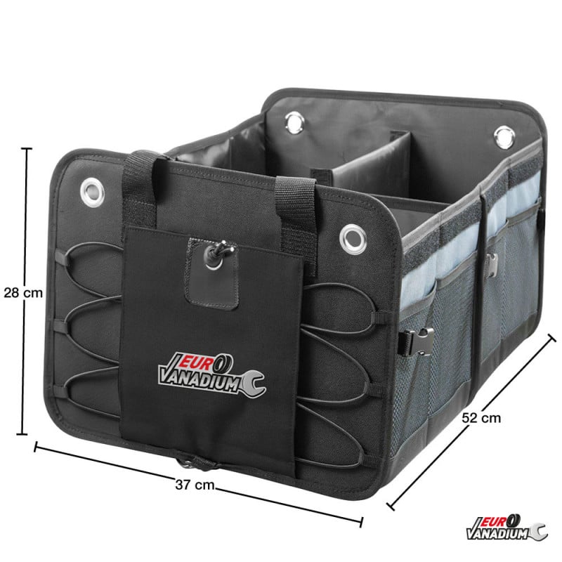 Organiseur de coffre voiture pliable 52x37x28 cm