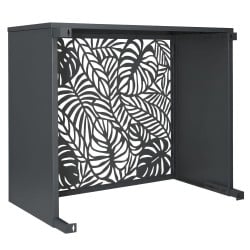 Cache climatiseur extérieur en acier galvanisé décoratif 105x90 cm