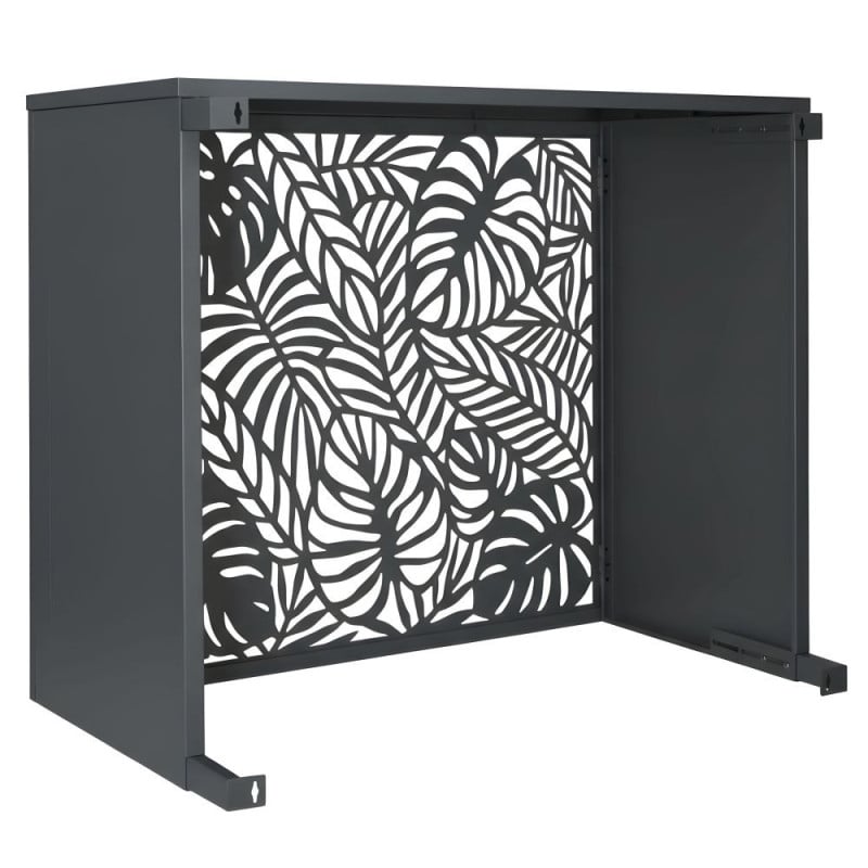 Cache climatiseur extérieur en acier galvanisé décoratif 105x90 cm