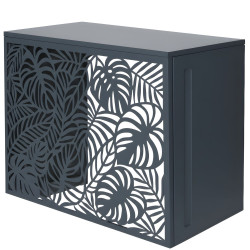 Cache climatiseur extérieur en acier galvanisé décoratif 105x90 cm