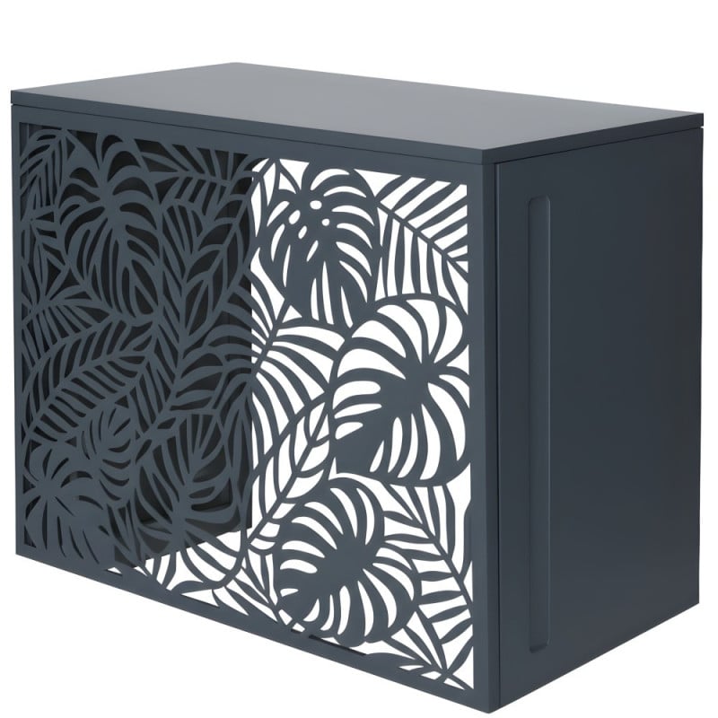 Cache climatiseur extérieur en acier galvanisé décoratif 105x90 cm