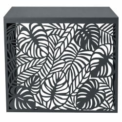 Cache climatiseur extérieur en acier galvanisé décoratif 105x90 cm